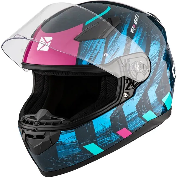 CKX RR619 Full-Face Motorcycle Helmet - Frontier Graphic