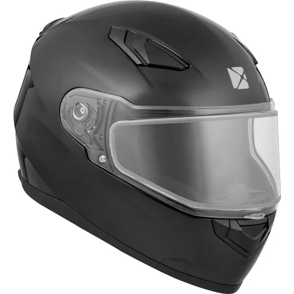 CKX RR619 Winter Double Lens Full-Face Helmet - Solid Black