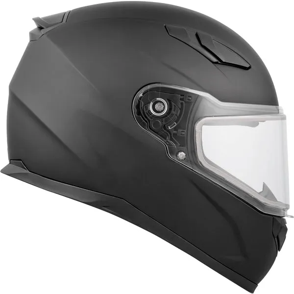 CKX RR619 Winter Double Lens Full-Face Helmet - Solid Black