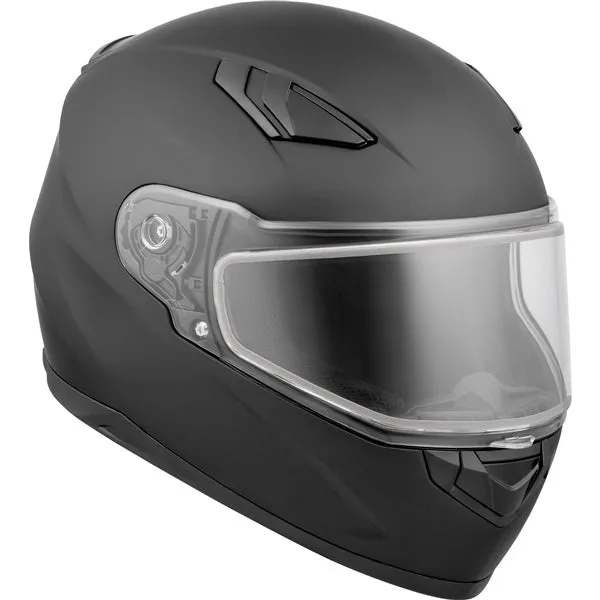 CKX RR619 Winter Double Lens Full-Face Helmet - Solid Black