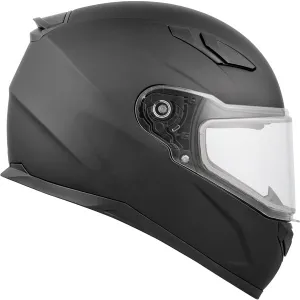 CKX RR619 Winter Double Lens Full-Face Helmet - Solid Black