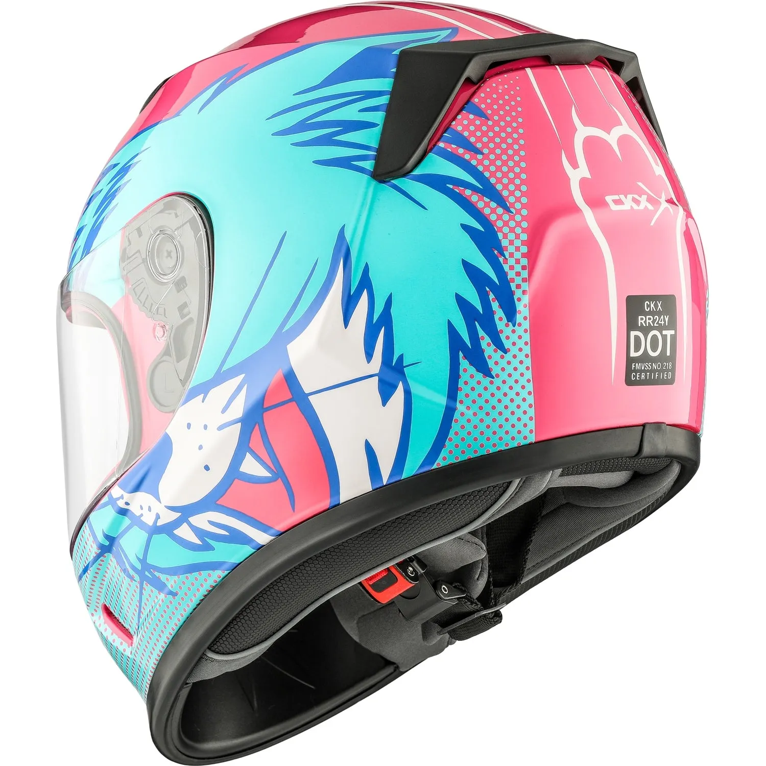 CKX Youth RR24Y Cat Full-Face Helmet with Single Shield