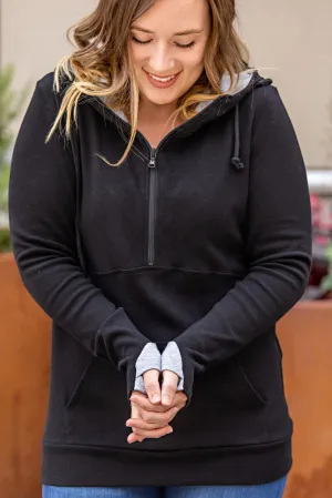 Classic Halfzip Hoodie - Black