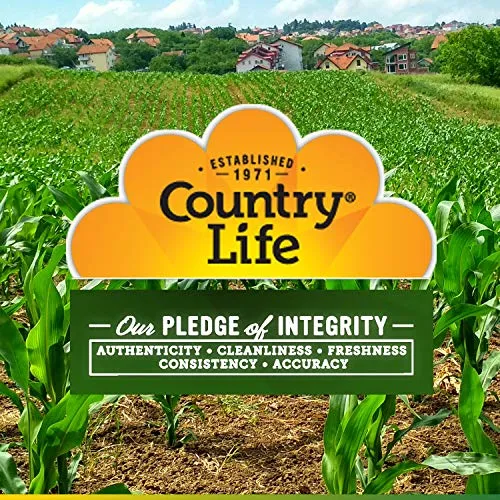 Country Life Acerola 500 mg Masticable Vitamina C Complejo - 90 Obleas