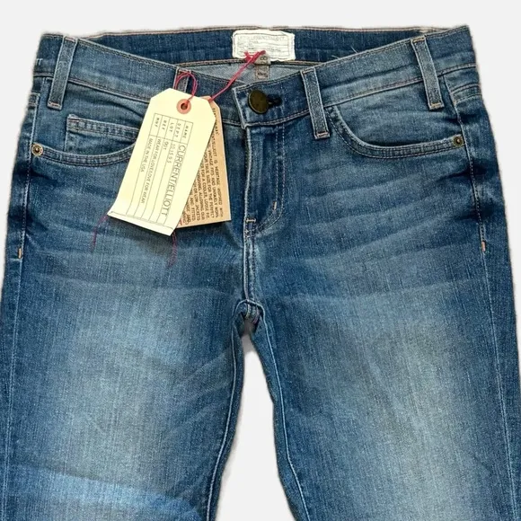 Current/Elliott The Stiletto Skinny Cropped Jean in Carnival NWT