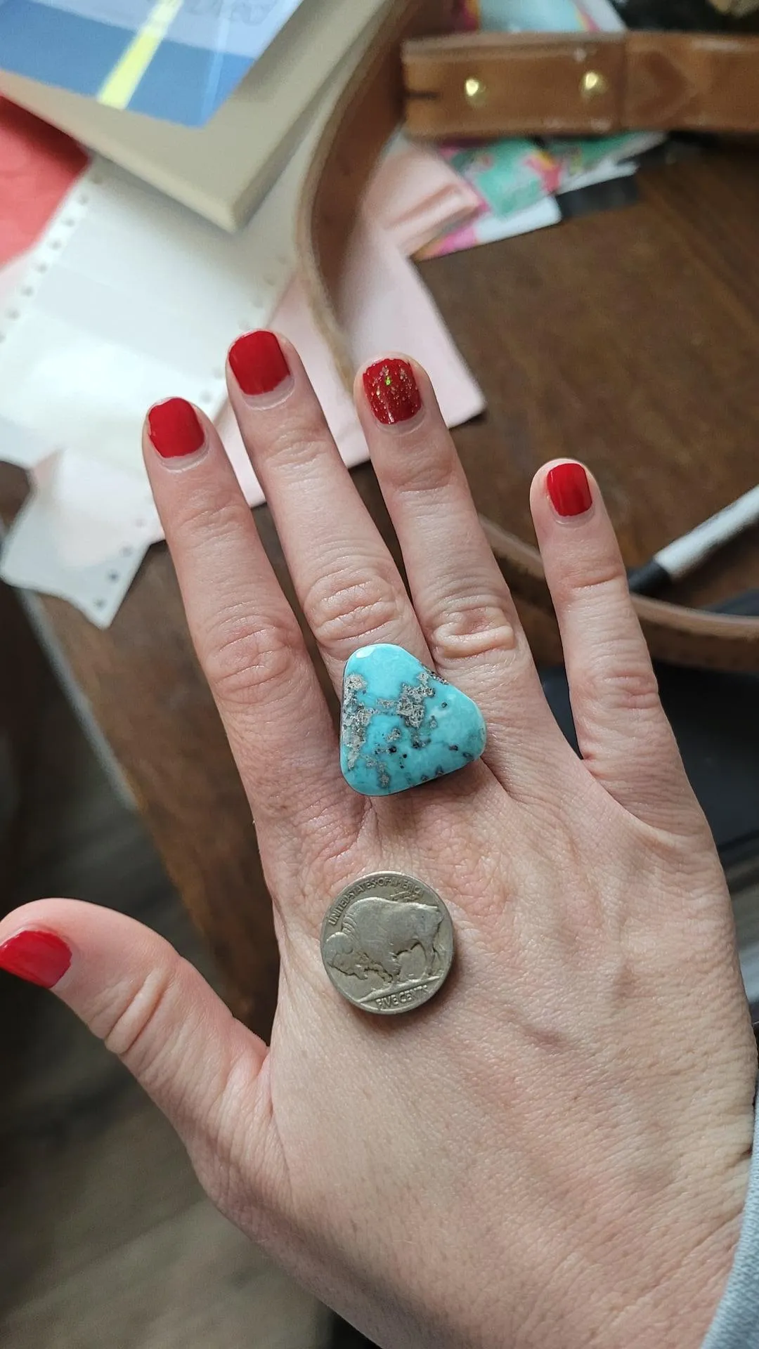 Custom White Water Ring