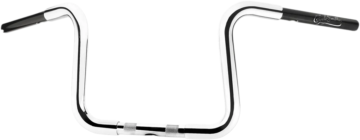 Cyclesmiths 113CA10TBWH 1-1/4in. California Lane-Splitter Ape Handlebar for 1in. Clamp Area - 10in. Rise - Chrome