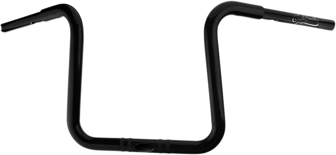 Cyclesmiths 113CA12NS14BPH 1-1/4in. California Lane-Splitter Ape Handlebar for 1-1/4in. Clamp Area - 12in. Rise - Gloss Black