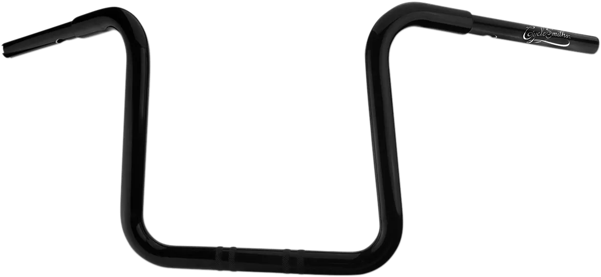 Cyclesmiths 113CA12NSTBWBPH 1-1/4in. California Lane-Splitter Ape Handlebar for 1-1/4in. Clamp Area - 12in. Rise - Gloss Black