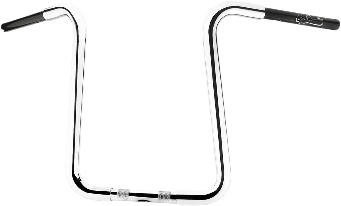 Cyclesmiths 113CA16TBWH 1-1/4in. California Lane-Splitter Ape Handlebar for 1in. Clamp Area - 16in. Rise - Chrome