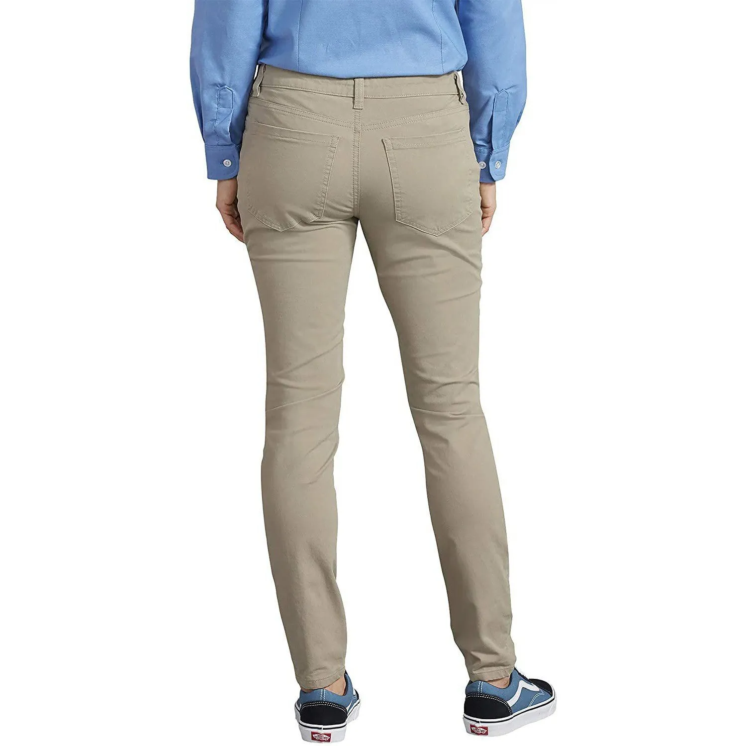 Dickies Women's Perfect Shape Twill Skinny 4 Pocket Pant