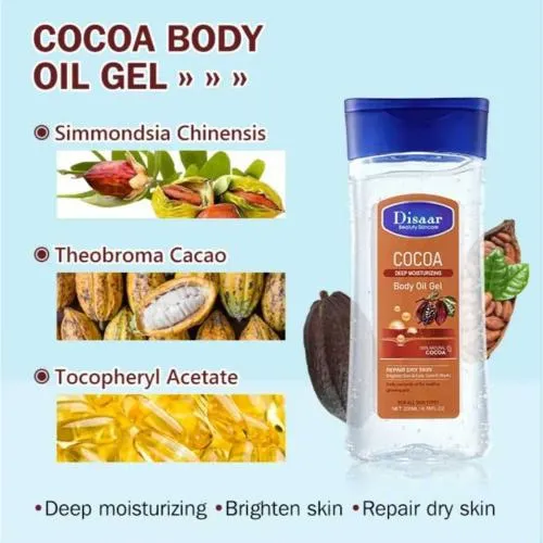Disaar Cocoa deep Moisturizing body oil gel 200 ml
