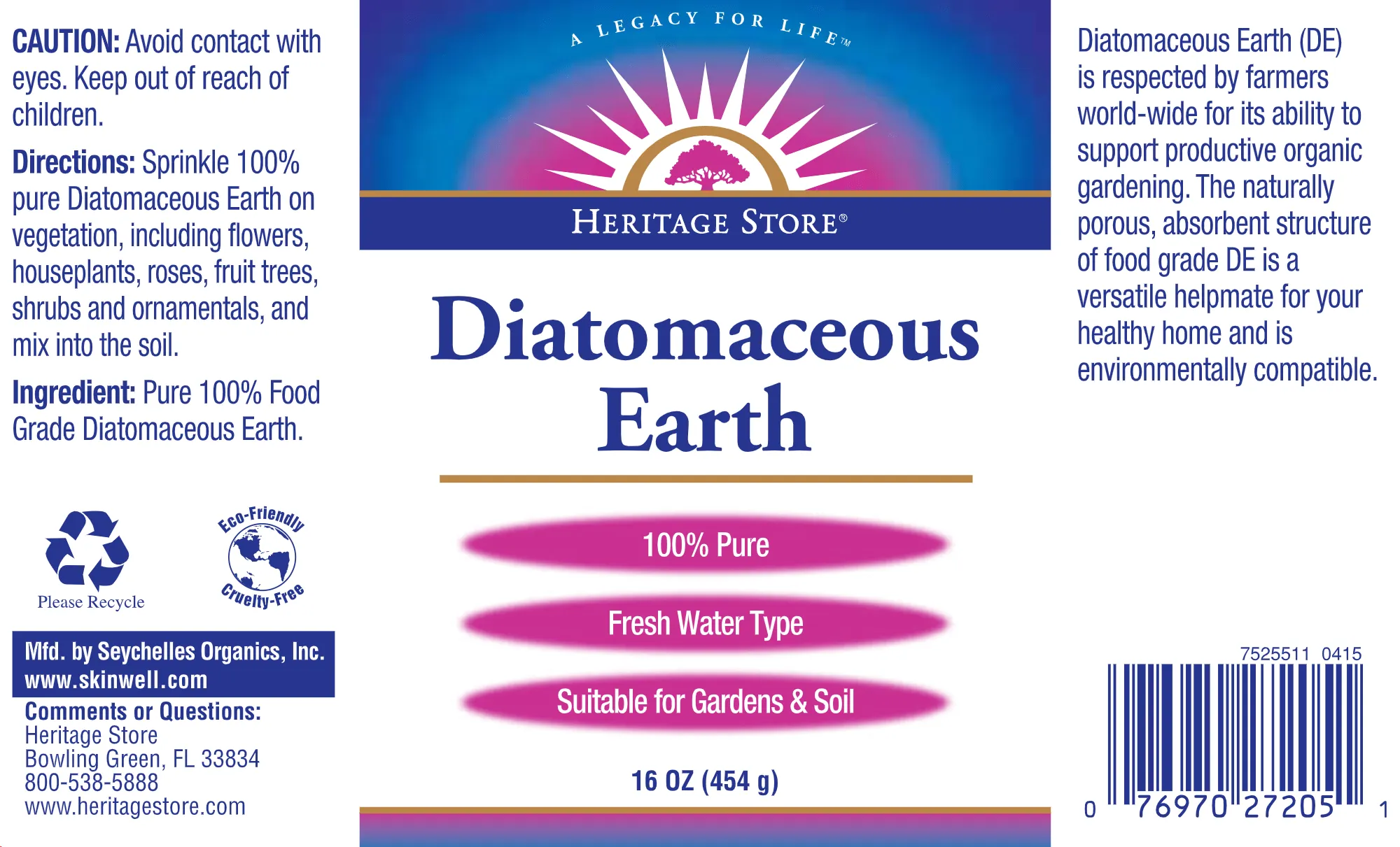 DISCONTINUED (Click for Product Substitute) - Diatomaceous Earth