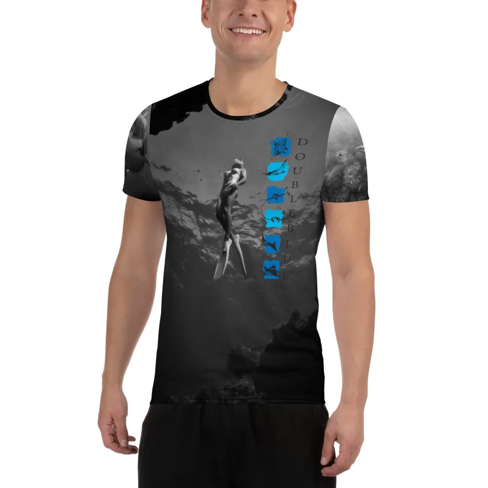 DoubleBlue Ocean Ecstasy All-Over Print Men's Athletic T-shirt