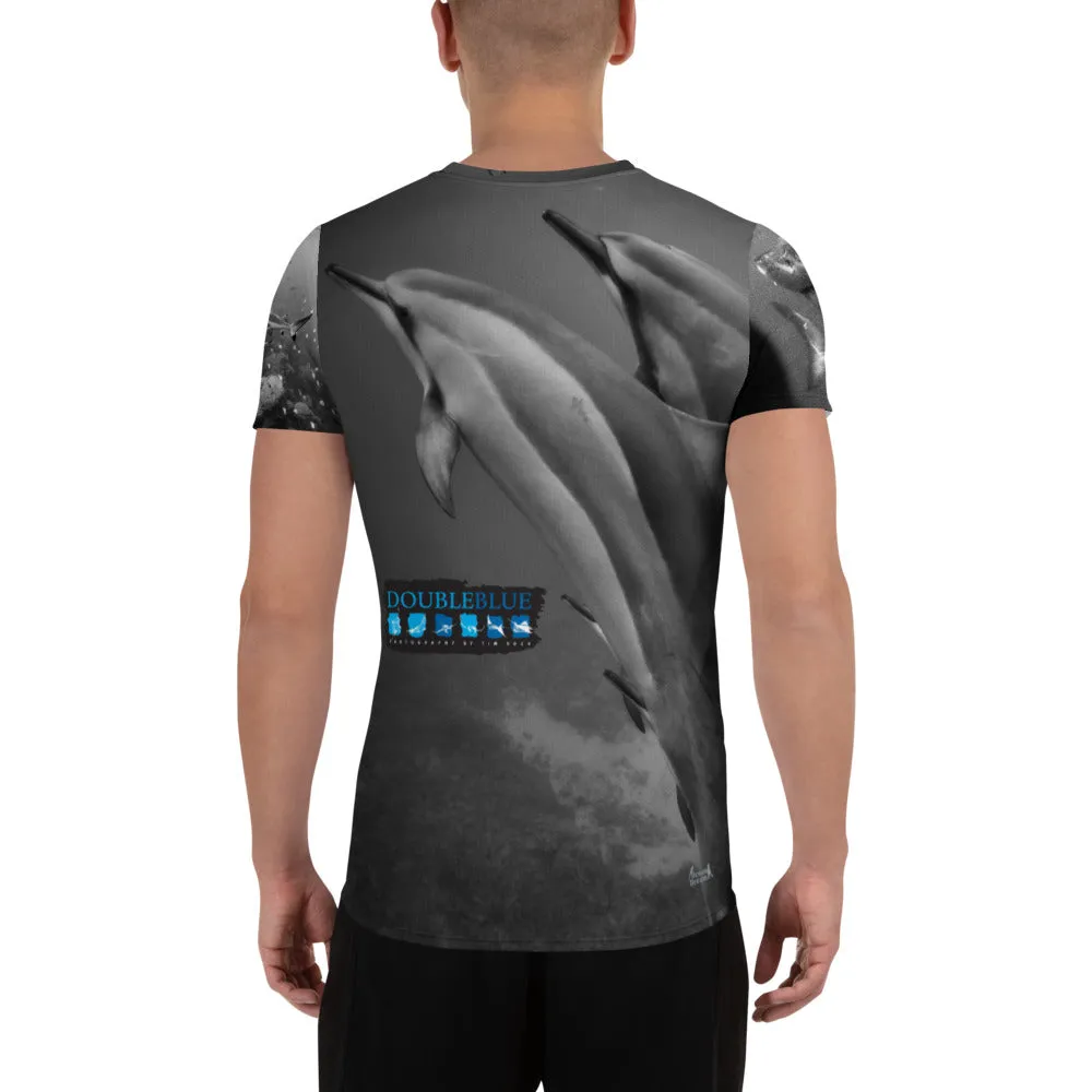 DoubleBlue Ocean Ecstasy All-Over Print Men's Athletic T-shirt