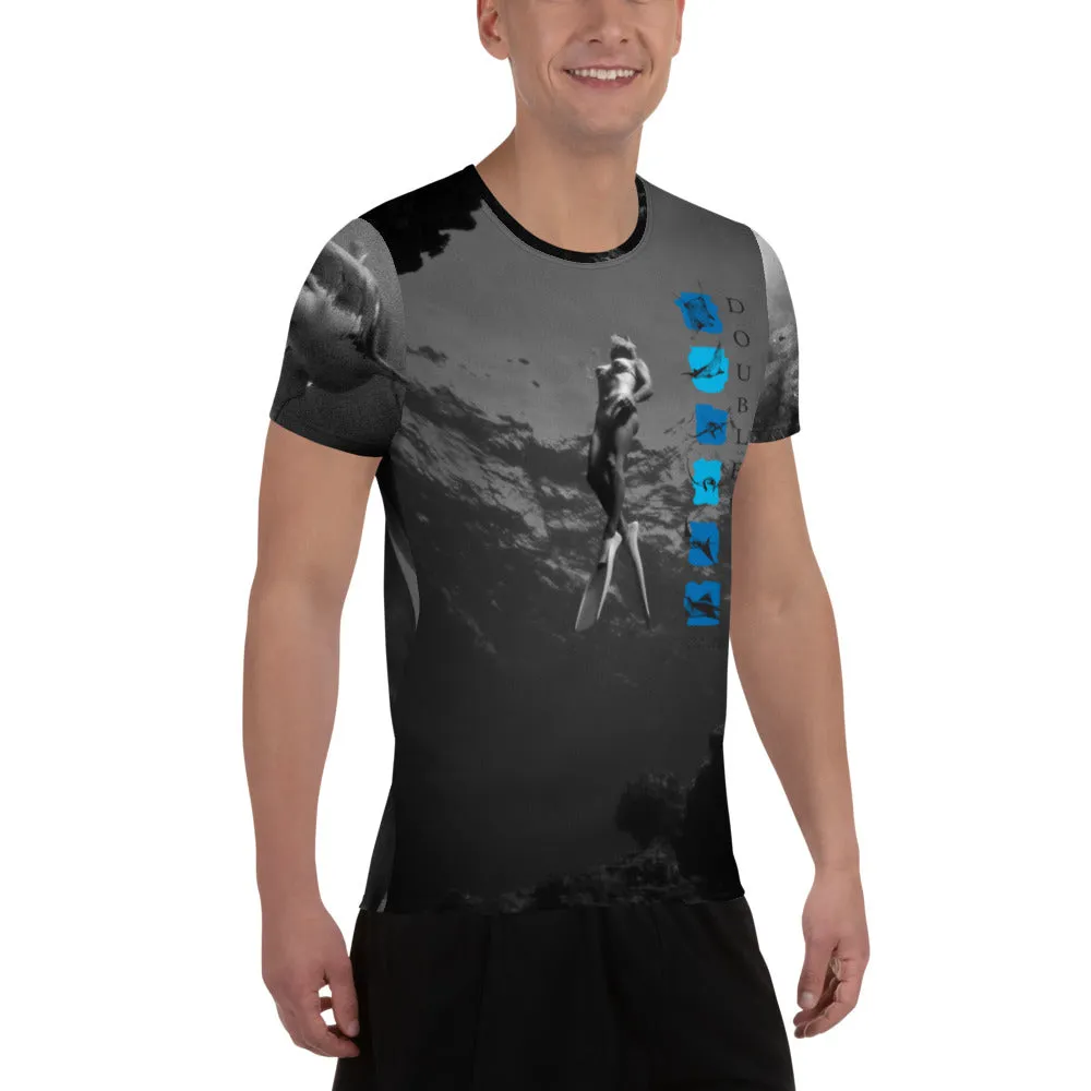 DoubleBlue Ocean Ecstasy All-Over Print Men's Athletic T-shirt