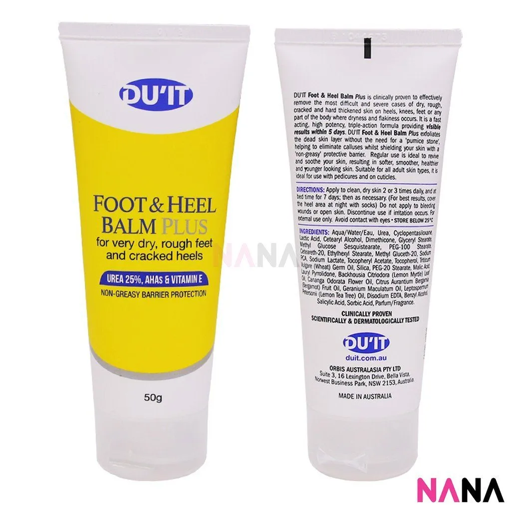 DU'IT Foot & Heel Balm Plus (for Very Dry, Rough Feet and Cracked Heels) 50g
