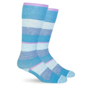 Dusk Blue Stripes Cotton Energy Socks