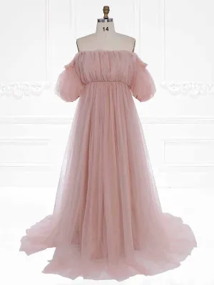 Elegant Off Shoulder Maternity Dress for Photo Shoot  Photography Gown Outfits YW231105