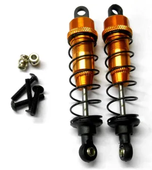 F104004OR 1/10 Scale Off Road Buggy RC Alloy Shock Absorber Damper 2 Orange 80mm