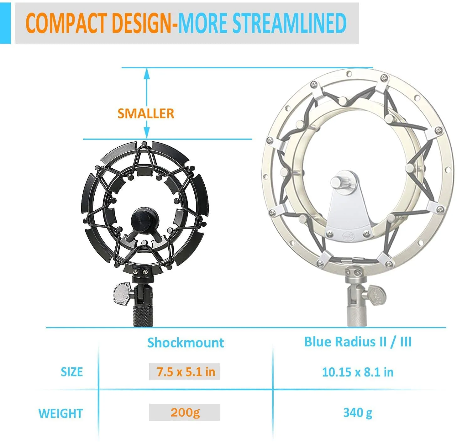 Fifine K669 Shock Mount with Foam Windscreen Reduces Vibration With Pop Filter, Compatible for Fifine K669 Microphone by YOUSHARES