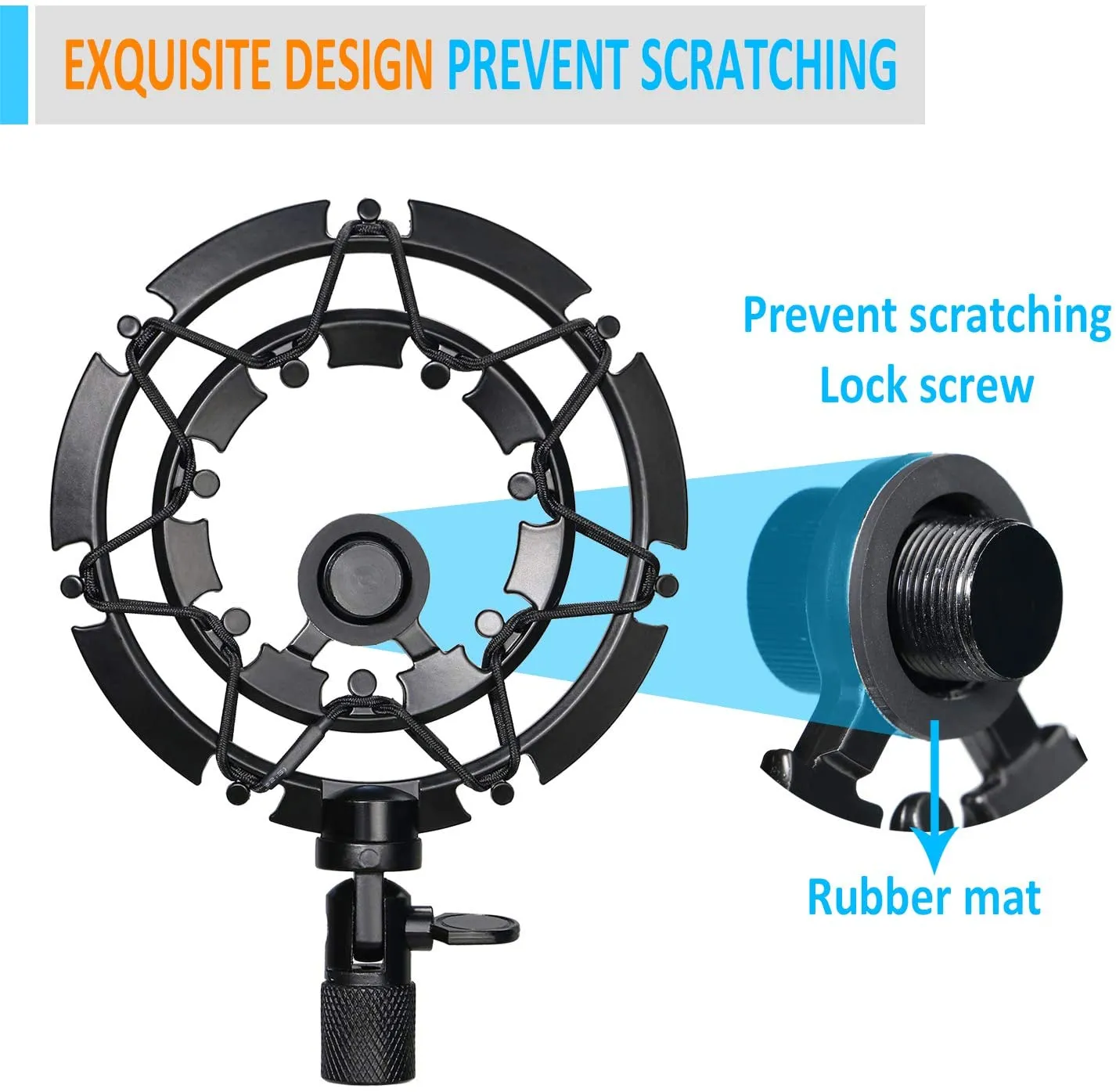 Fifine K669 Shock Mount with Foam Windscreen Reduces Vibration With Pop Filter, Compatible for Fifine K669 Microphone by YOUSHARES