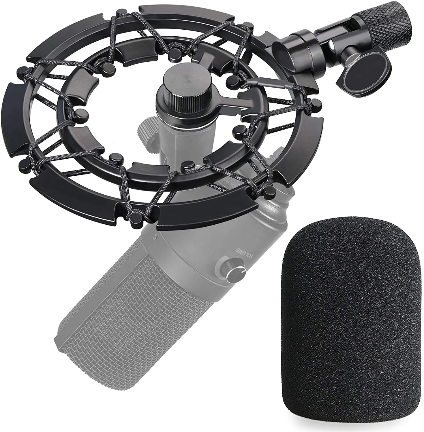 Fifine K669 Shock Mount with Foam Windscreen Reduces Vibration With Pop Filter, Compatible for Fifine K669 Microphone by YOUSHARES