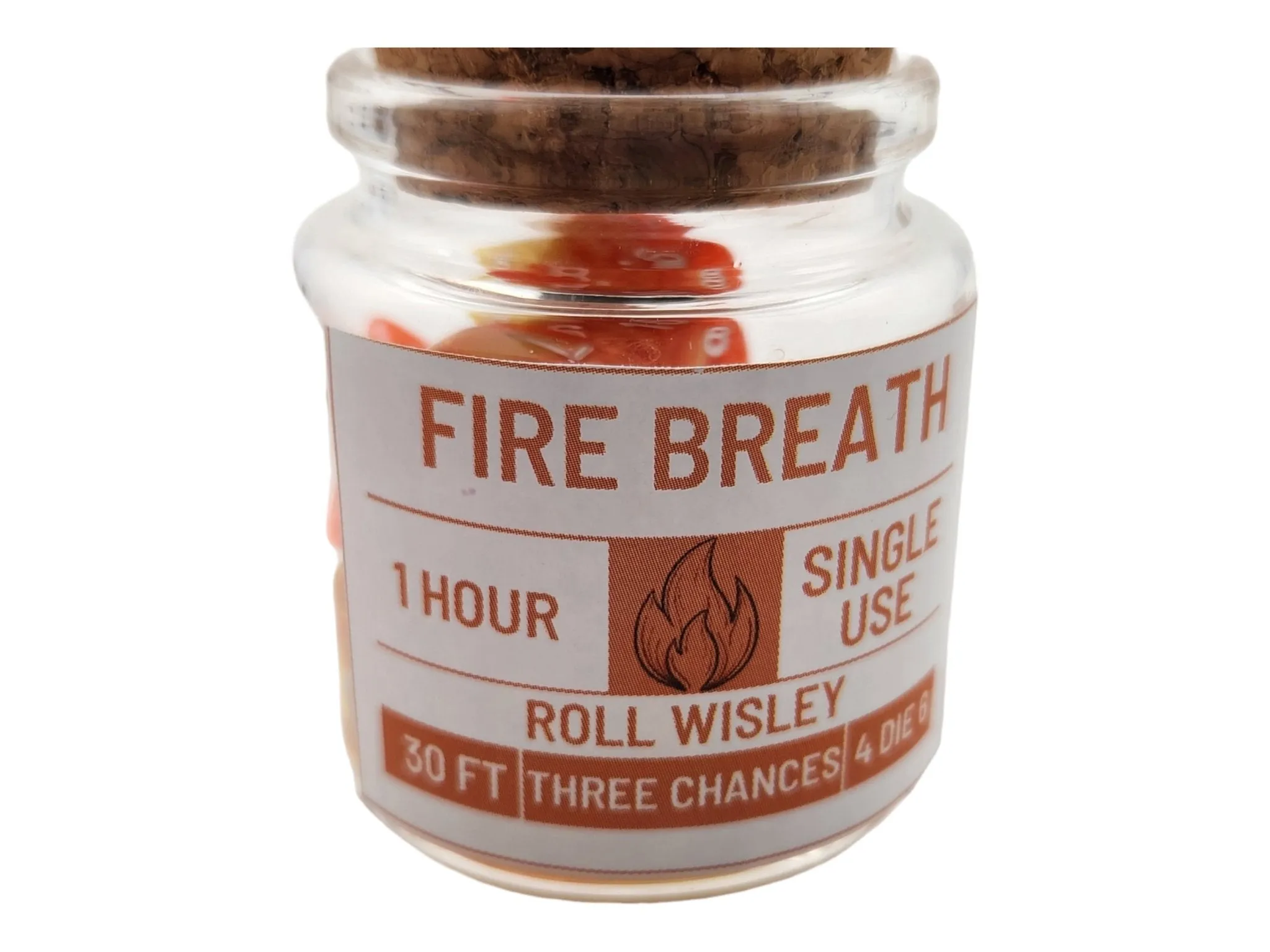 Fire Breath potion dice set