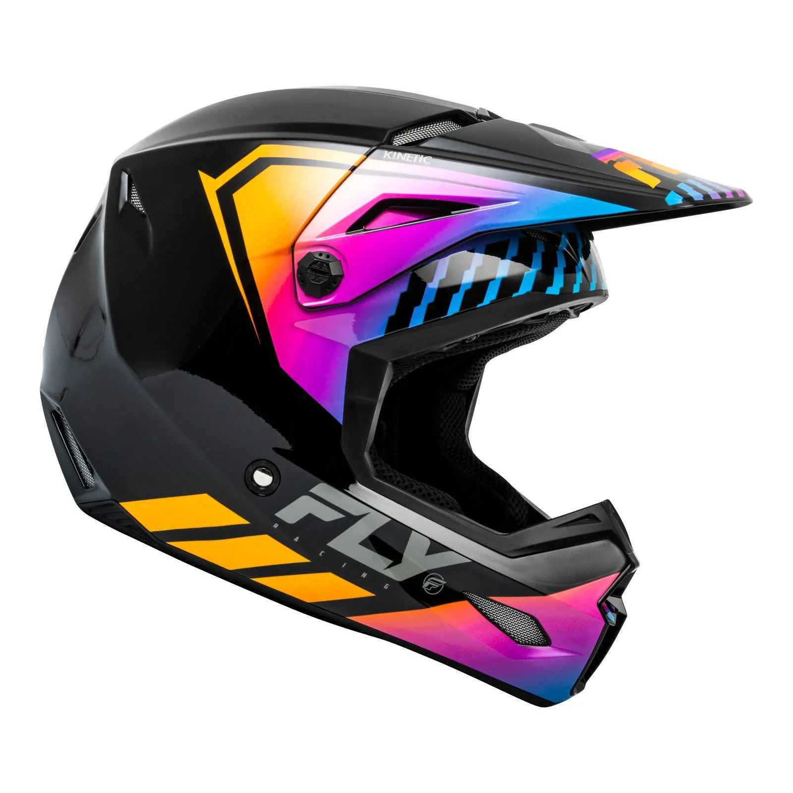 Fly Racing 2024 Kinetic Menace Helmet - Black / Sunrise