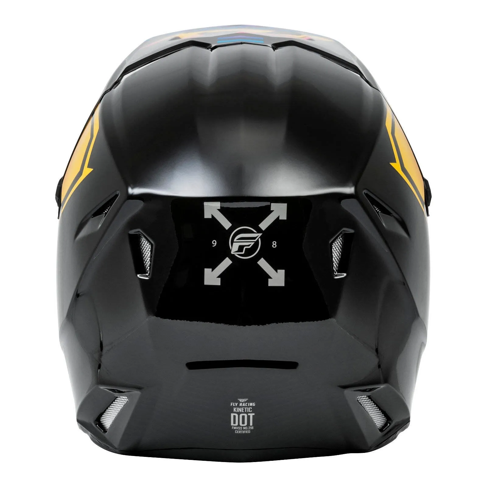 Fly Racing 2024 Kinetic Menace Helmet - Black / Sunrise