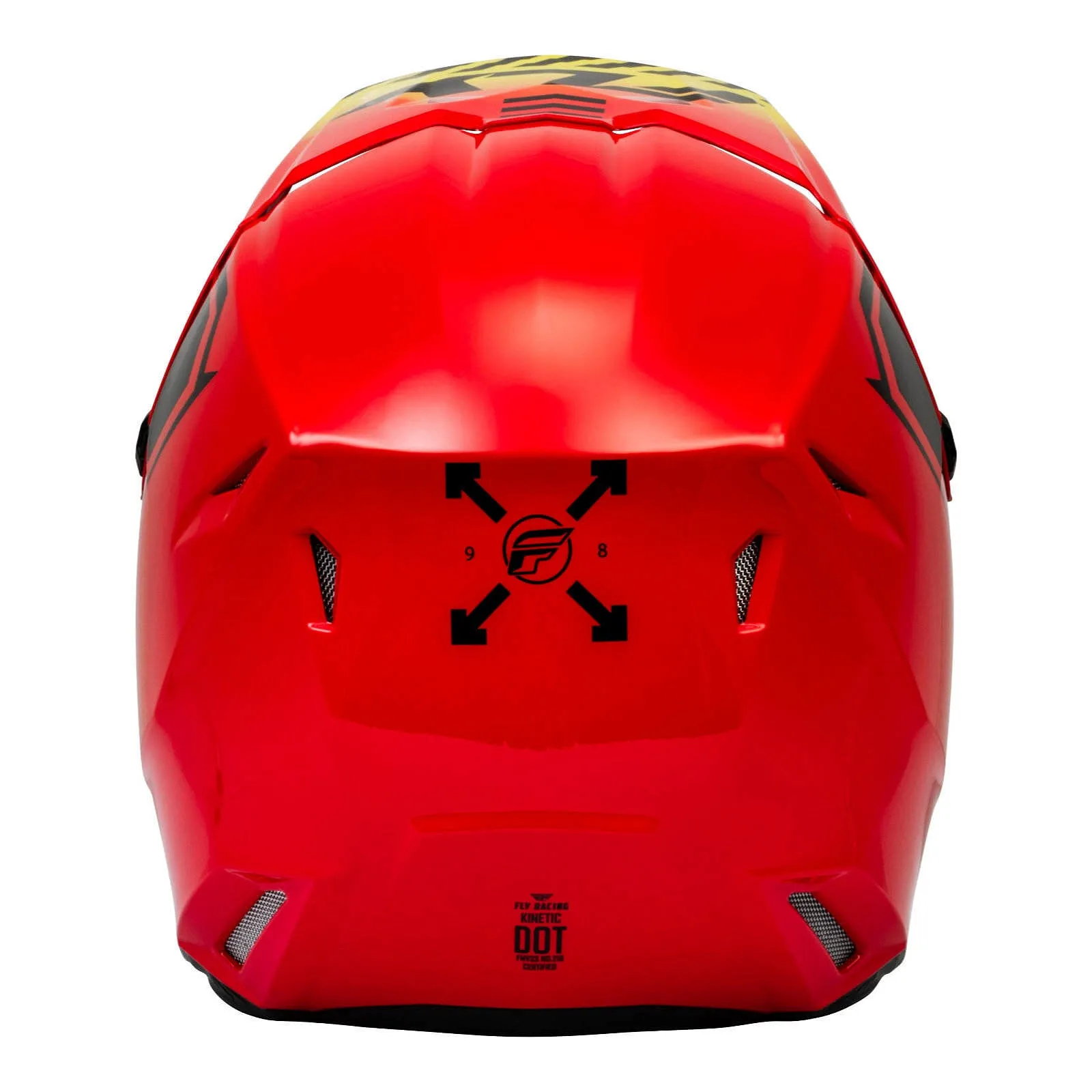 Fly Racing 2024 Kinetic Menace Helmet - Red / Black / Yellow