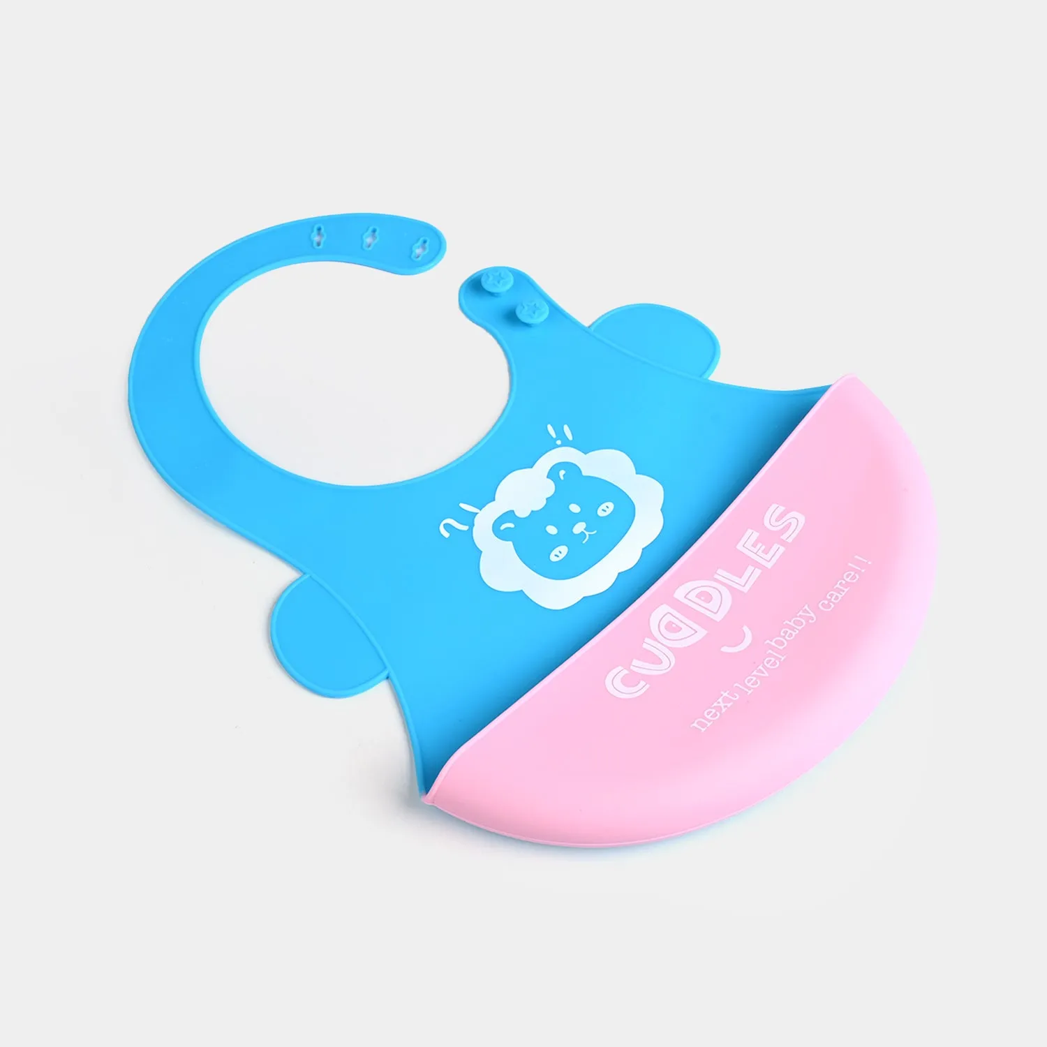 FOLD & GO CUDDLES SILICONE BABY BIB