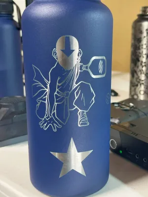 Full Wrap Custom Pickleball Water Bottle, Pickleball Gifts