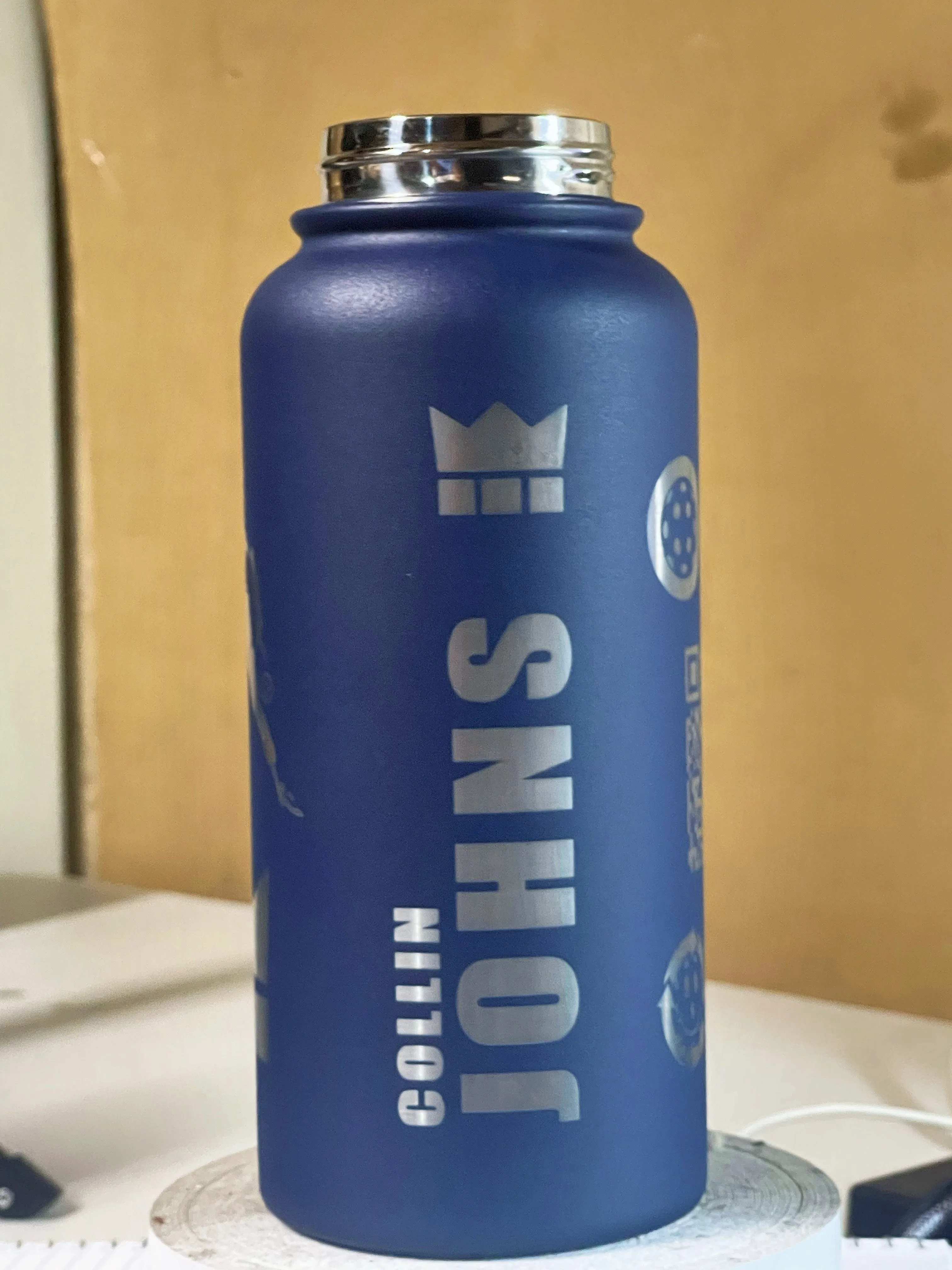 Full Wrap Custom Pickleball Water Bottle, Pickleball Gifts