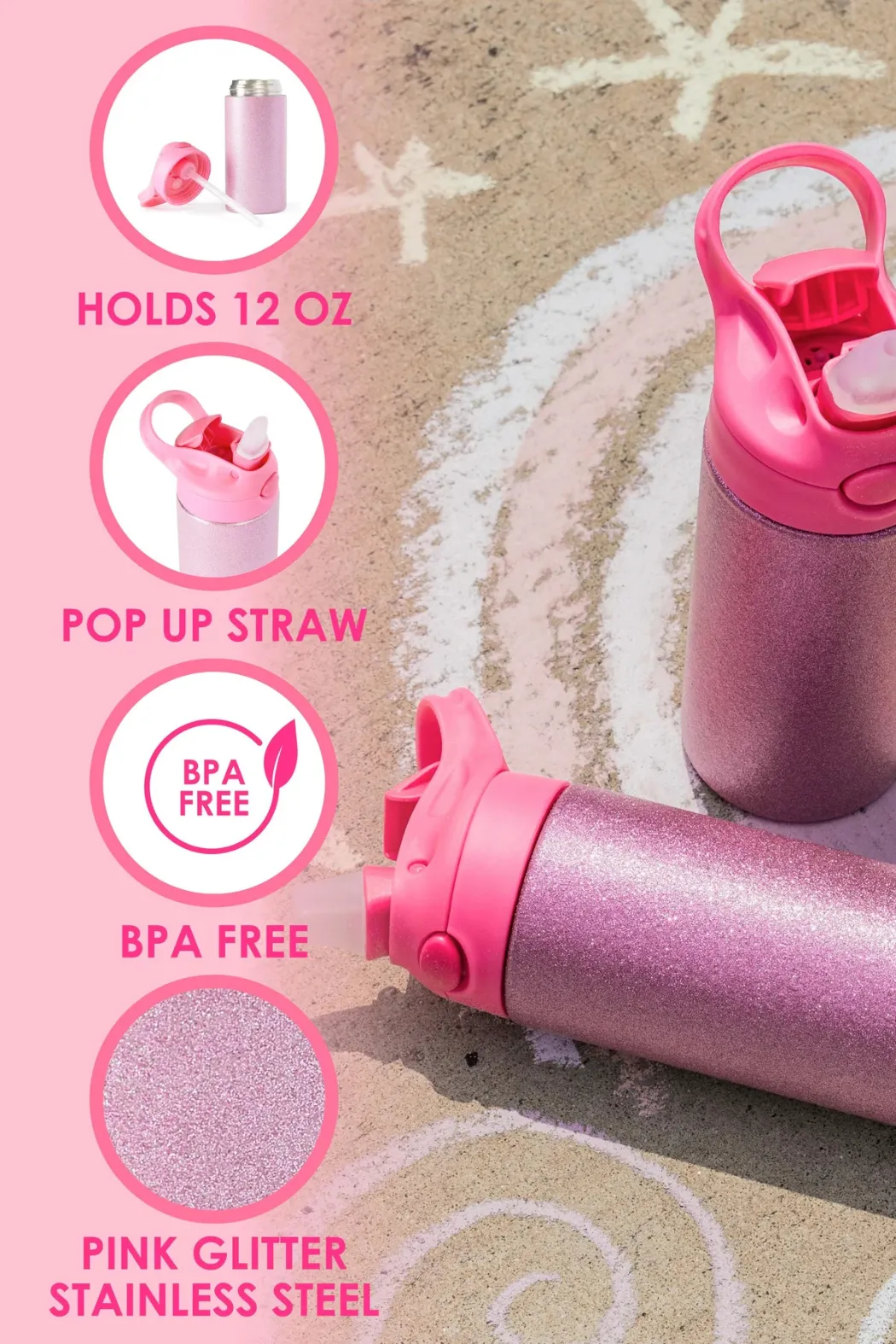 Glitter Water Bottle