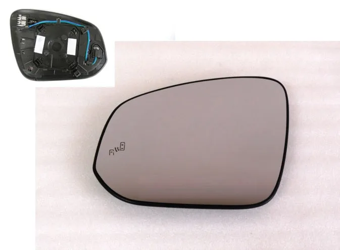 Heated Blind Spot Mirror Glass Similar to OEM for Toyota Tacoma 2019 - 2021