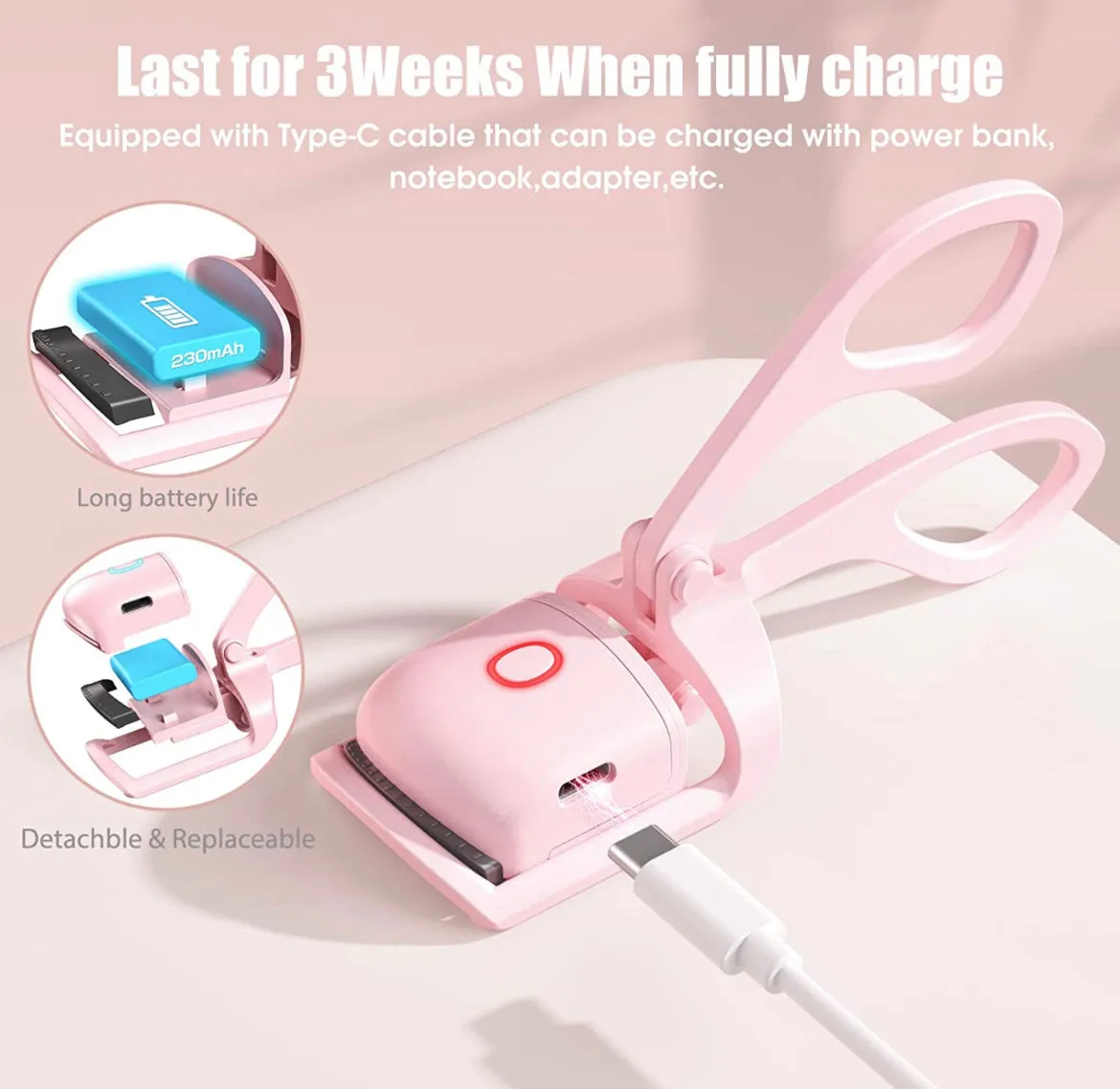 HEATED EYELASH CURLER