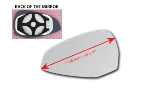 Heated Mirror Glass With Plastic Backing Plate Attached for Audi A5 Sportback B9 2018 - 2023