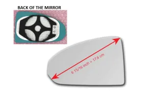 Heated Mirror Glass With Plastic Backing Plate Attached for Audi TTS QUATTRO 2016 - 2023