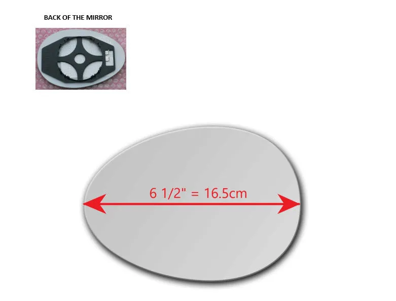Heated Mirror Glass With Plastic Backing Plate Attached  for MINI Coupe 2012 - 2015