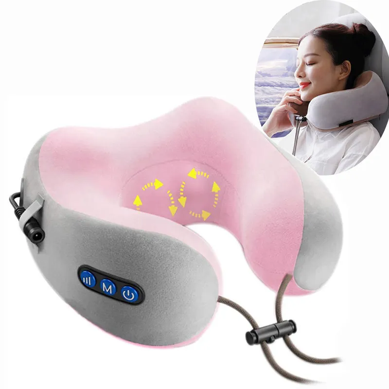 Heated Travel Massage Pillow