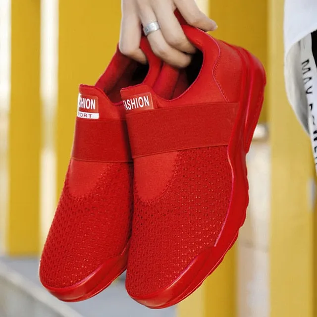 HEE GRAND 2019 New Causal Outdoor Slip-On Mesh Hard-Wearing Men Sports Shoes Breatable And Comfortable Shoes Size 39-46 XMR3040