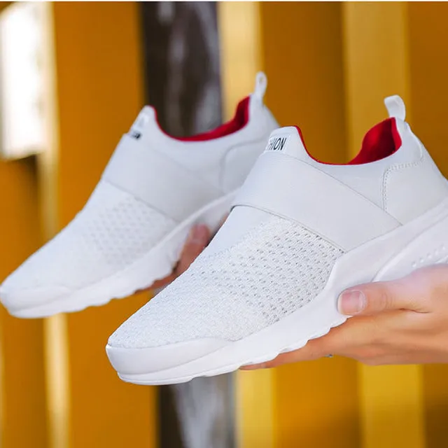 HEE GRAND 2019 New Causal Outdoor Slip-On Mesh Hard-Wearing Men Sports Shoes Breatable And Comfortable Shoes Size 39-46 XMR3040