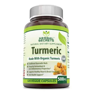 Herbal Secrets cúrcuma 500 mg 120 °Cápsulas Vegetales (orgánico)