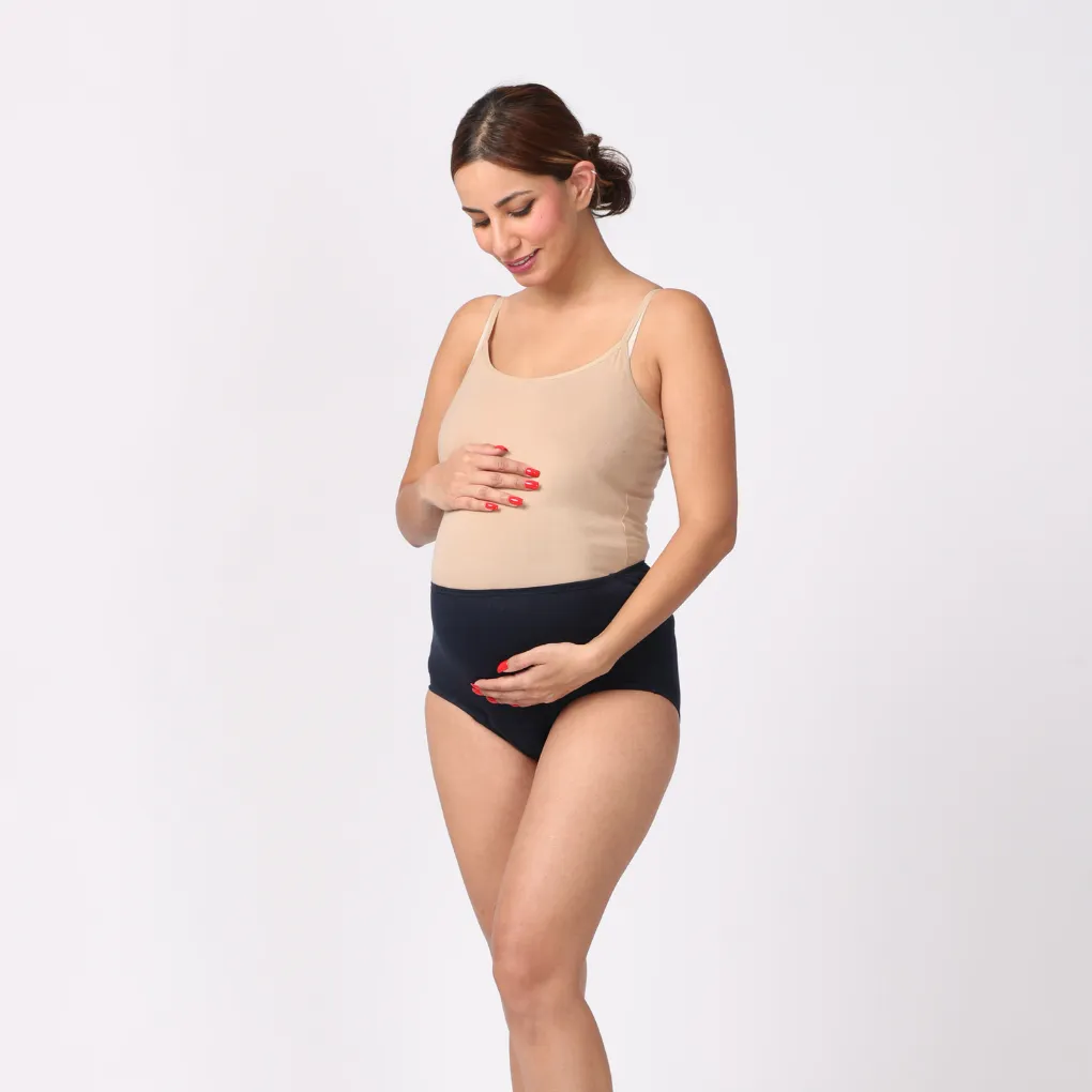 High Waist Incontinence Panty For Pregnancy - Navy Blue