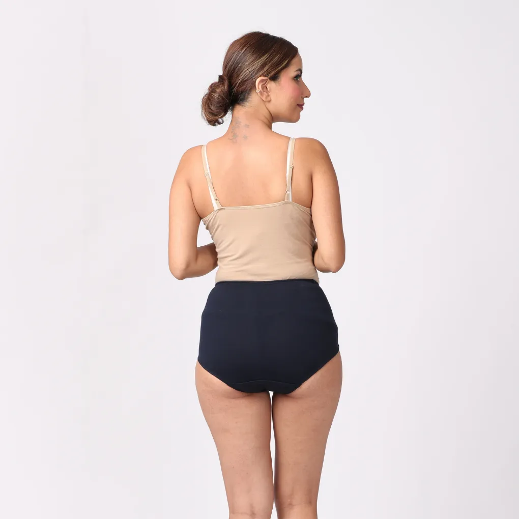 High Waist Incontinence Panty For Pregnancy - Navy Blue