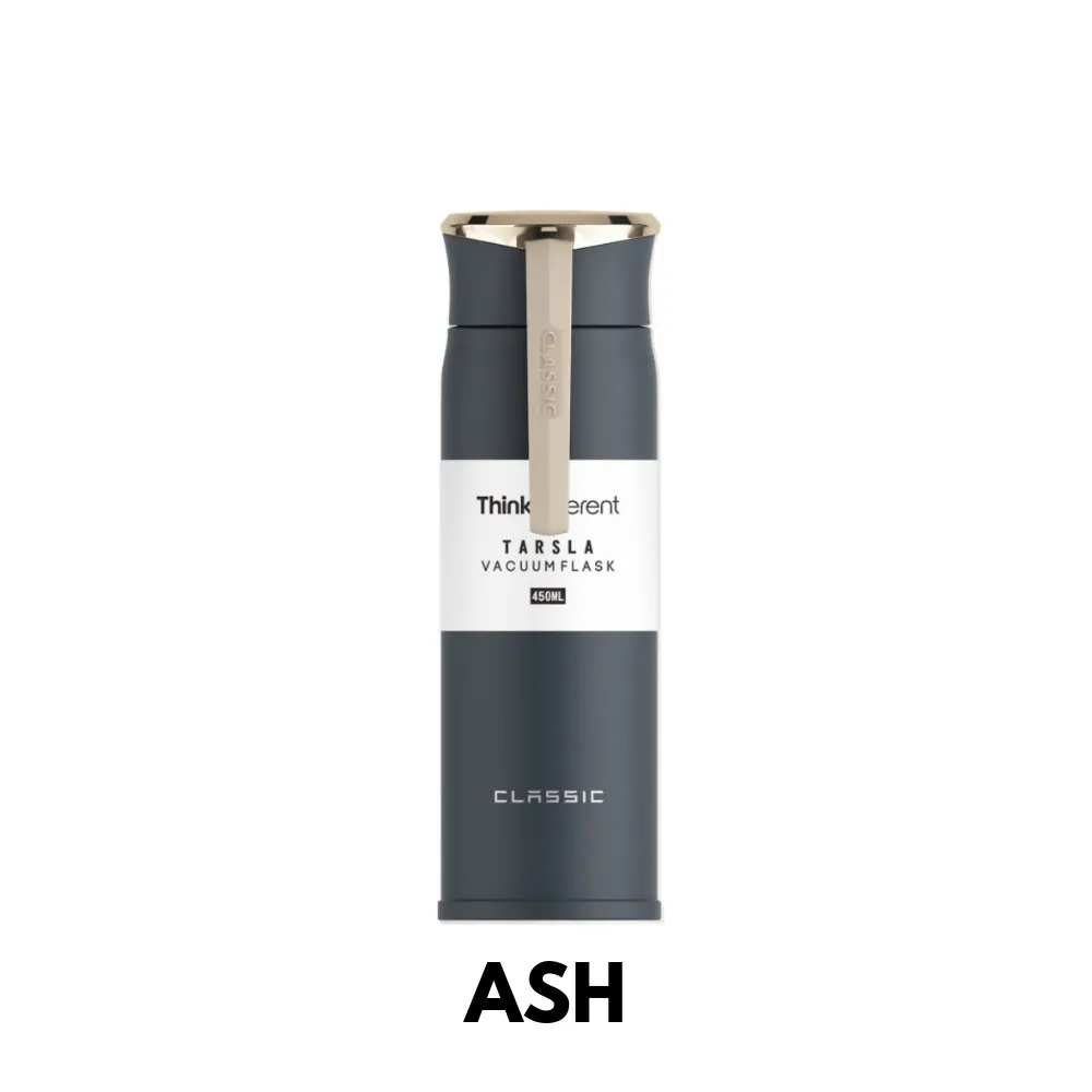Homlly Tarsla Double Insulated  Travel Tumbler Gold Cap (450ml)