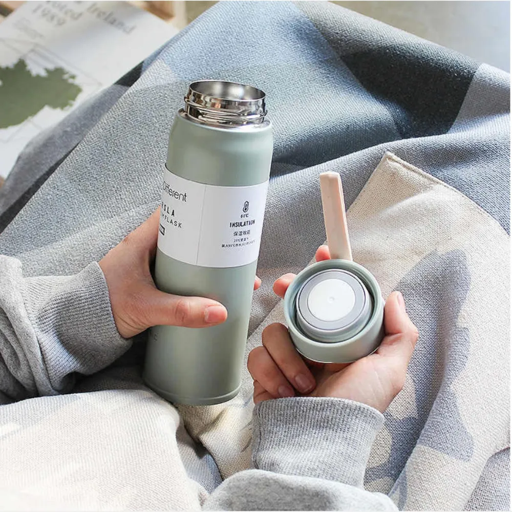 Homlly Tarsla Double Insulated  Travel Tumbler Gold Cap (450ml)