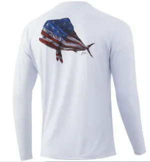 Huk Mahi and Stripes Pursuit White