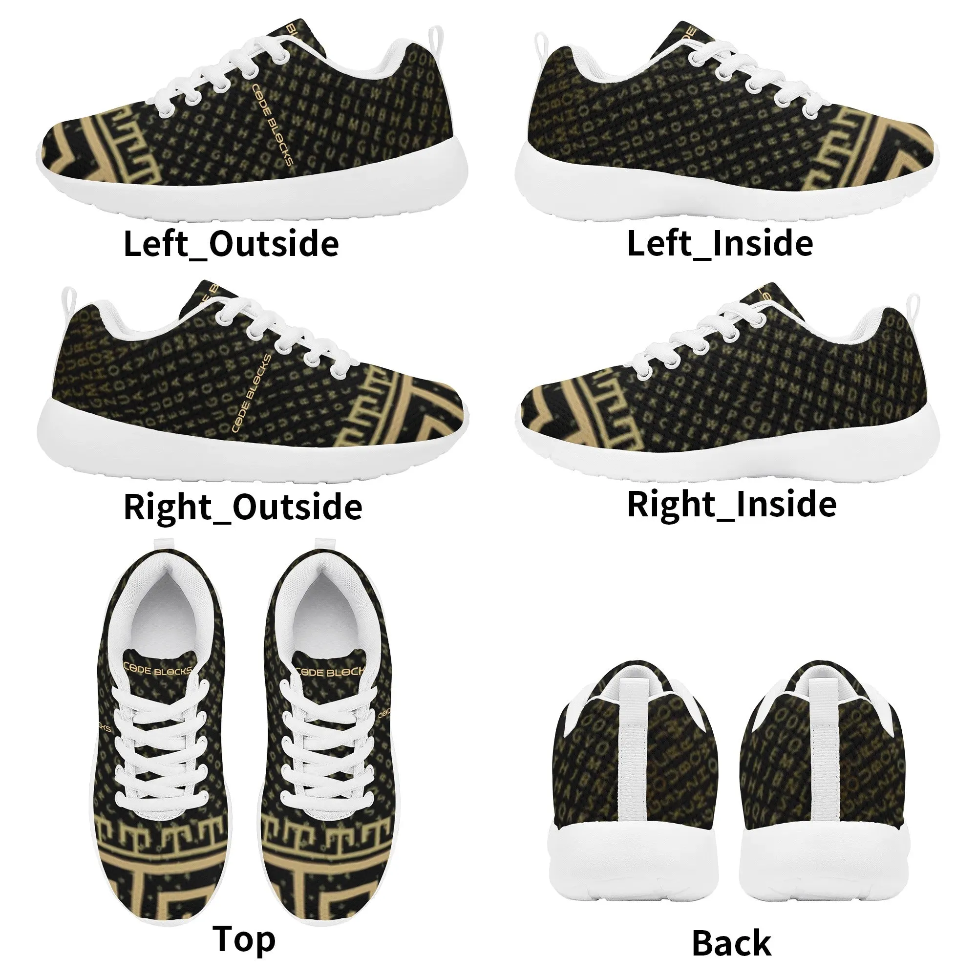 Kids Lace-up Athletic Sneakers
